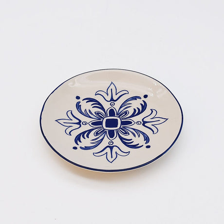 Assiette à entrée/dessert motifs azulejos version 3 Assiette en céramique "Floral" - 15cm