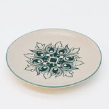 Assiette à entrée/dessert verte et blanche motifs azulejos Assiette en céramique "Brasão" 15cm - Verte