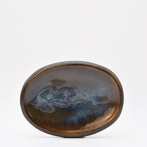 Assiette à entrée en grès marron portugais Plat en grès Onyx - 26cm