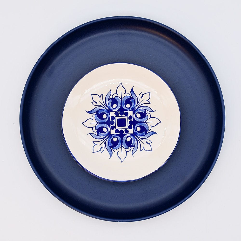 Assiette à pain motifs azulejos version 3 Assiette en céramique "Brasão" - 12cm