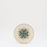 Assiette à pain motifs azulejos verts et blancs Assiette en céramique "Brasão" 12cm - Verte