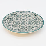 Assiette à pain motifs azulejos verts version 1 Assiette en céramique "Padrão" 12cm - Verte