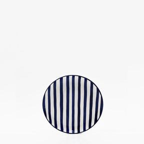 Assiette à pain rayée bleue et blanche I Vaisselle du Portugal en ligne Assiette rayée "Costa Nova Mar" 15cm - Bleue