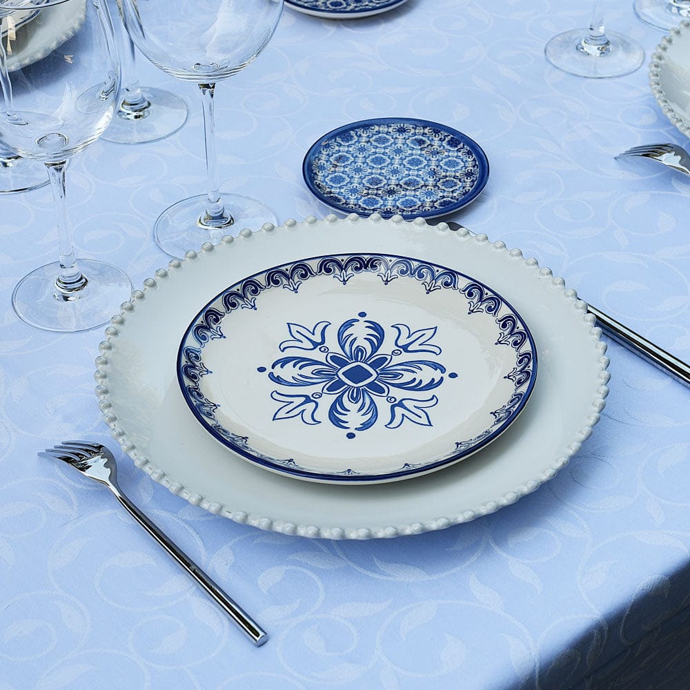 Assiette en céramique motifs azulejos version 2 Assiette en céramique "Floral" - 20cm