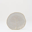 Assiette en porcelaine blanche à bord doré Ø27cm – Fabriquée au Portugal Assiette en grès en forme de chou - 23cm