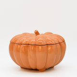 Assiette en porcelaine blanche à bord doré Ø27cm – Fabriquée au Portugal Soupière en grès en forme de citrouille
