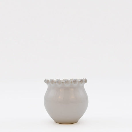 Assiette principale en grès 27cm I Vaisselle portugaise Pots à sucre "Pearl"