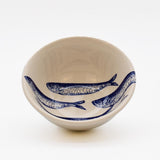 Assiette sardines noires en céramique 20 cm | Portugal Sardinhas I Bol - 10cm