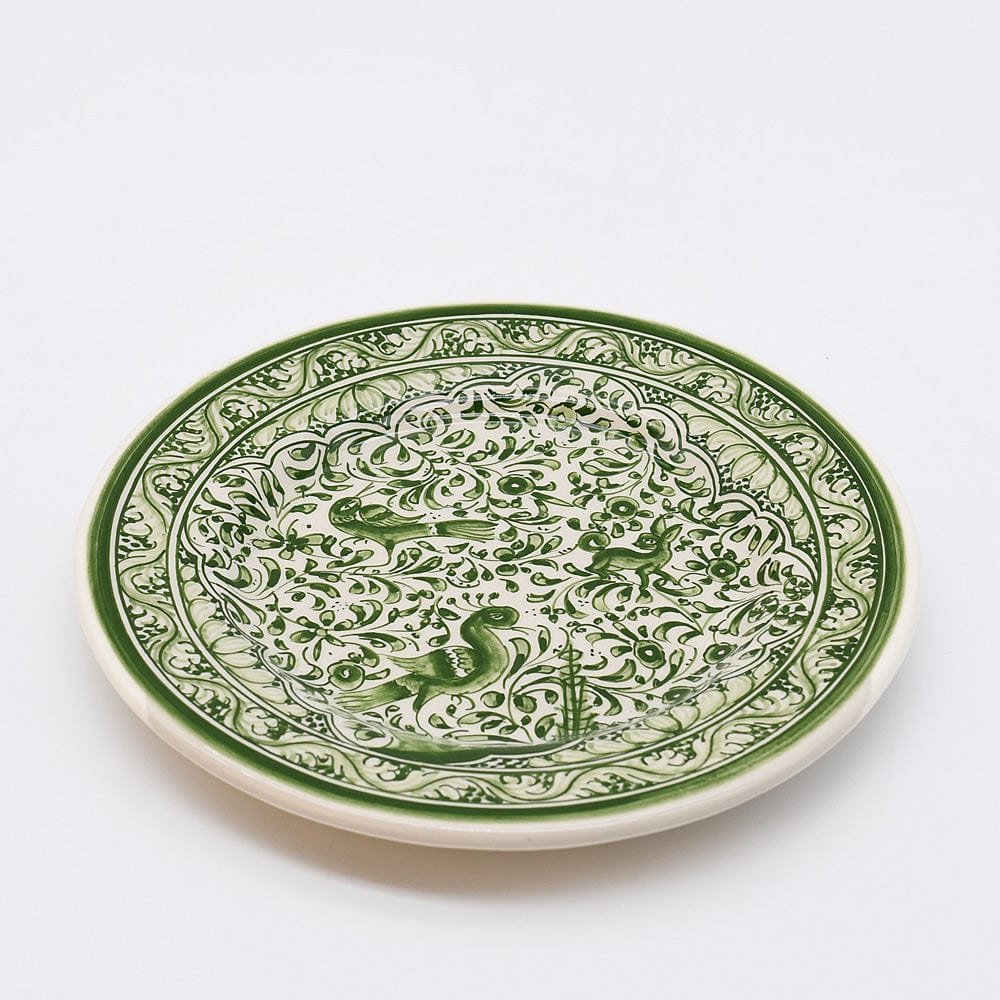 Assiette verte en céramique de Coimbra - 22cm Assiette en céramique de Coimbra - 22cm