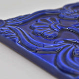 Azulejo à relief bleu cobalt du Portugal Azulejo Padrão à relief