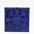 Azulejo à relief bleu cobalt du Portugal Azulejo Padrão à relief