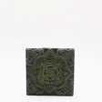 Azulejo du Portugal vert émeraude I Fabrication artisanale Azulejo Padrão à relief - 10x10cm