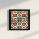 Azulejo hispano-maure artisanal 14x14cm | Fait main Portugal Azulejo Hispano-Maure 14x14cm