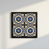 Azulejo hispano-maure artisanal 14x14cm | Fait main Portugal Azulejo Hispano-Maure 14x14cm