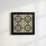 Azulejo hispano-maure artisanal 14x14cm | Fait main Portugal Azulejo Hispano-Maure 14x14cm