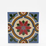 Azulejo hispano-maure artisanal 14x14cm | Fait main Portugal Azulejo Hispano-Maure 14x14cm