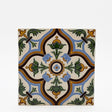 Azulejo hispano-maure artisanal 14x14cm | Fait main Portugal Azulejo Hispano-Maure 14x14cm