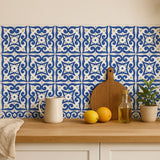 Azulejo Padrao I Azulejo portugais artisanal 14 cm Azulejo Padrão 14x14cm