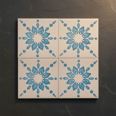 Azulejo portugais I Carreau de faïence du Portugal Azulejo Padrão 11x11cm