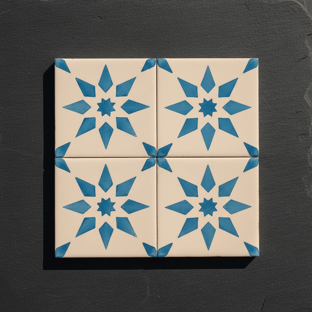 Azulejo portugais I Carreau de faïence du Portugal Azulejo Padrão 11x11cm