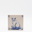 Azulejo portugais I Carreau de faience représentant un chat Azulejo 11x11cm - Gato