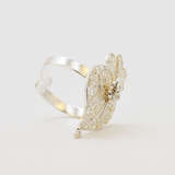 Bague coeur de Viana en filigrane d'argent I Vente en ligne Coração de Viana I Bague en argent