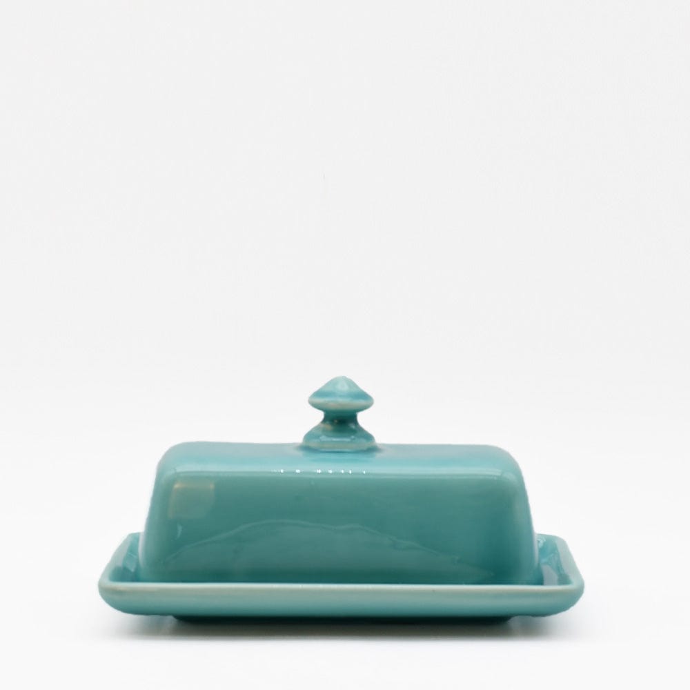 Beurrier turquoise en céramique portugaise Beurrier en céramique - Turquoise