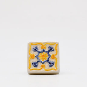 Boite à coton en céramique bleue I Céramique du Portugal # DRAFT Bouchon de remplacement 1