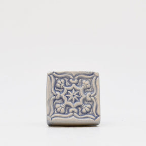 Boite à coton en céramique bleue I Céramique du Portugal # DRAFT Bouchon de remplacement 2