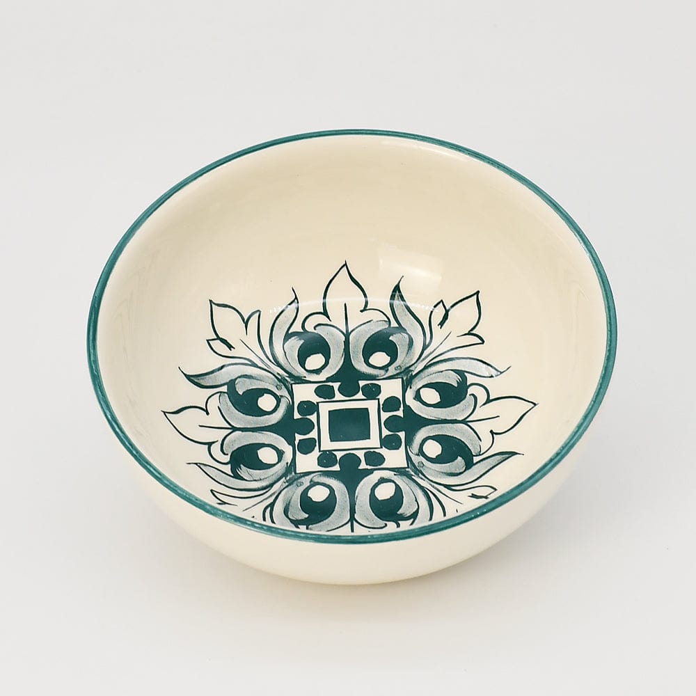 Bol en céramique aux motifs azulejos verts Bol en céramique "Brasão" 13cm - Vert