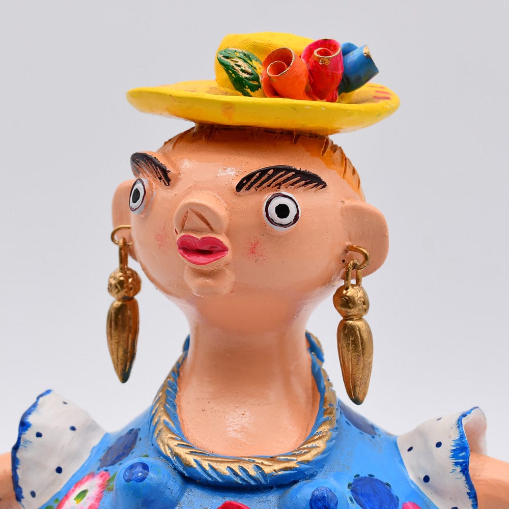 Boneca Barriguda I Statuette en terre I Art naïf portugais Boneca Barriguda 25cm - Prazeres Côta