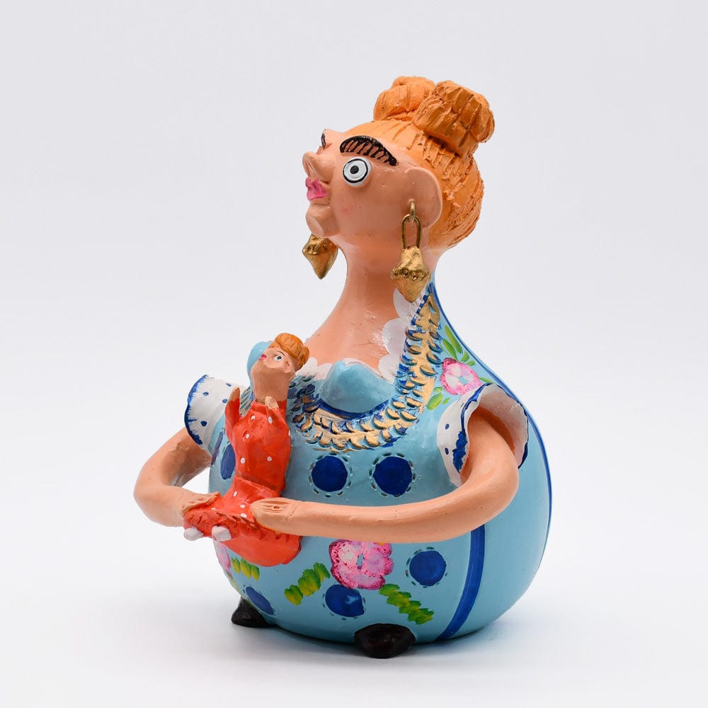 Boneca Barriguda I Statuette en terre I Art naïf portugais Boneca Barriguda 25cm - Prazeres Côta