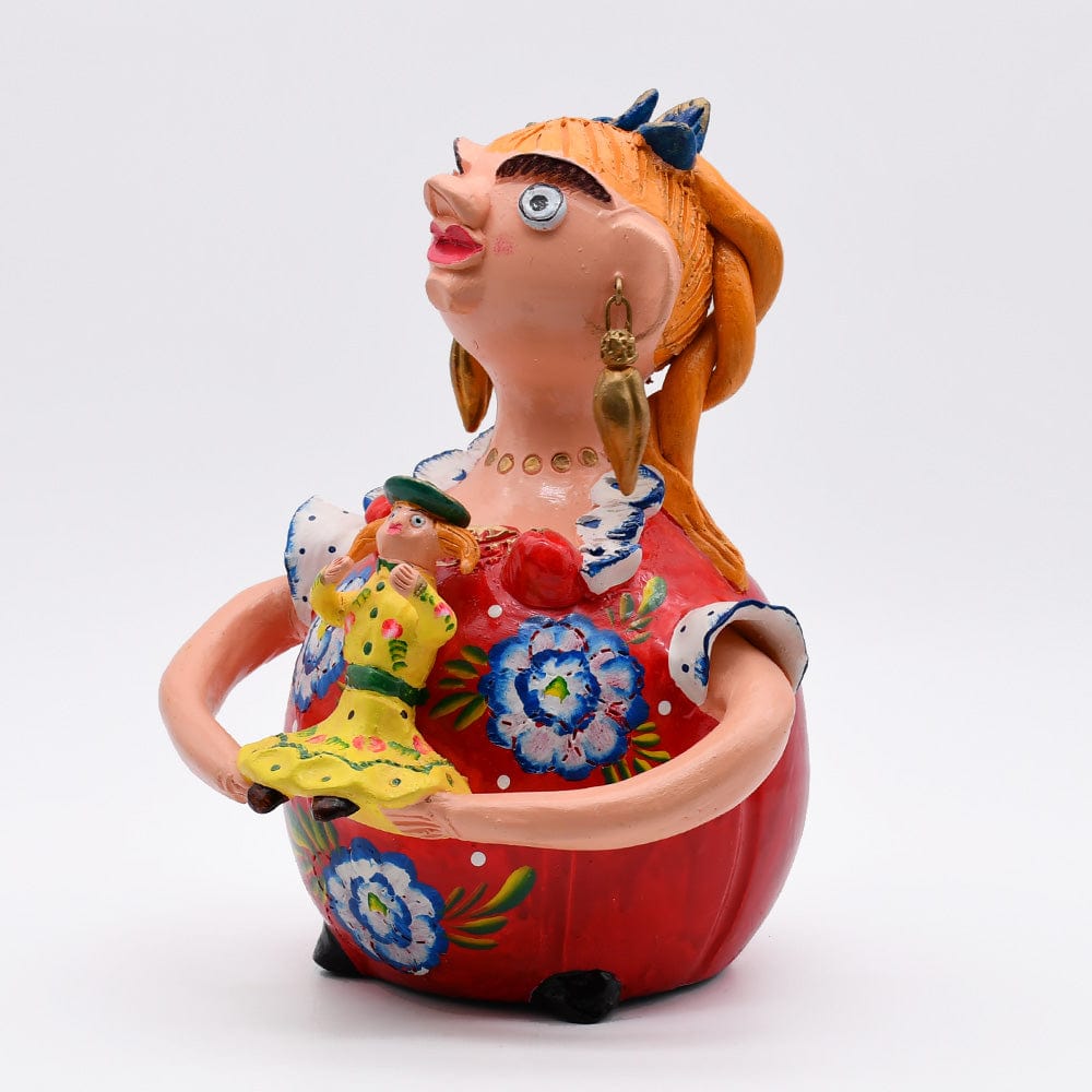 Boneca Barriguda I Statuette en terre I Art naïf portugais Boneca Barriguda 30cm - Prazeres Côta