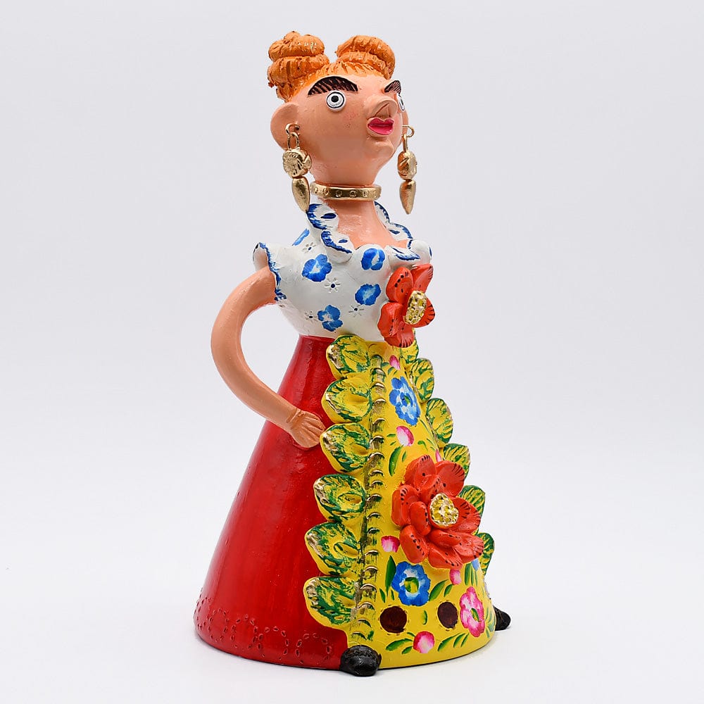 Boneca Barriguda I Statuette en terre I Art naïf portugais Boneca Minhota 30cm - Prazeres Côta