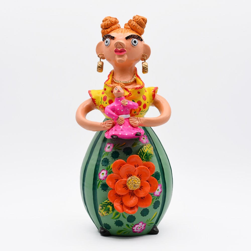 Boneca Minhota I Statuette en terre I Art naïf portugais Boneca Minhota 40cm - Prazeres Côta