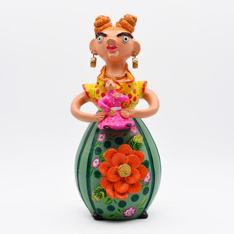 Boneca Minhota I Statuette en terre I Art naïf portugais Boneca Minhota 40cm - Prazeres Côta