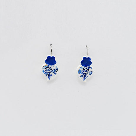 Boucles d'oreille aux motifs azulejos I Bijoux fantaisie portugais Boucles d'oreilles "Azulejos"