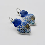 Boucles d'oreille aux motifs azulejos I Bijoux fantaisie portugais Boucles d'oreilles "Azulejos"