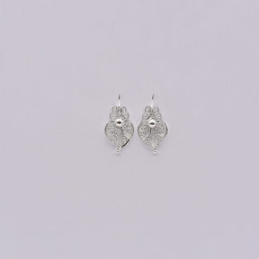 Boucles d'oreille Coeur de Viana en Argent 2,5 cm I Vente en ligne Coração de Viana I Boucles d'oreille en argent - 2,5cm