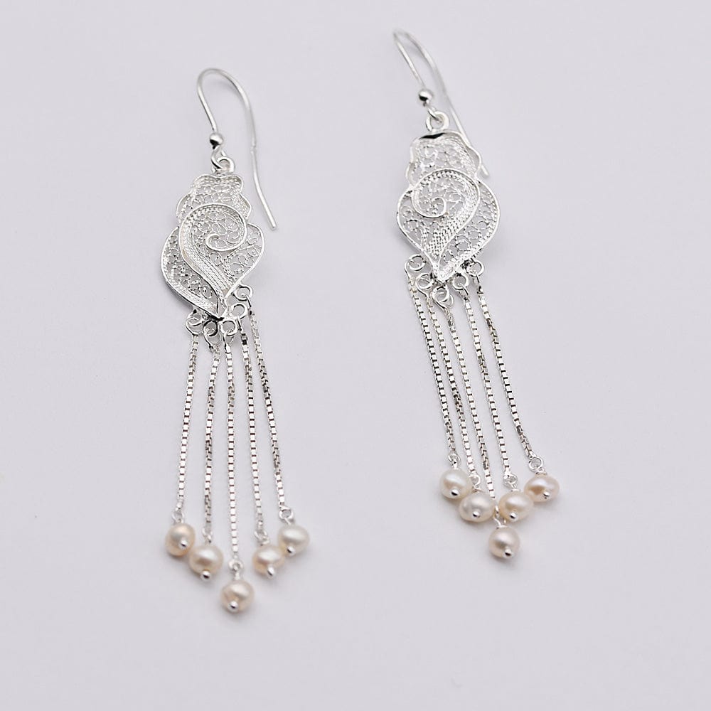 Boucles d'oreille en filigrane d'argent I Vente de bijoux en filigrane Boucles d'oreille en argent