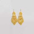 Boucles d’Oreilles Brincos à Rainha – Filigrane Portugais 5,5 cm Brincos À Rainha I Boucles d'oreille en argent doré - 5.5cm