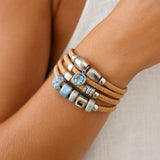 Bracelet en liège artisanal – Élégant, vegan et unique Bracelet en liège et perles