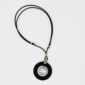 Bracelet en liège et 2 perles violettes – Unisexe, élégant et artisanal Collier en liège