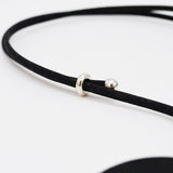 Bracelet en liège et 2 perles violettes – Unisexe, élégant et artisanal Collier en liège