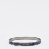 Bracelet en métal aux motifs azulejos bleus I Bijoux fantaisie portugais Bracelet "Azulejos"