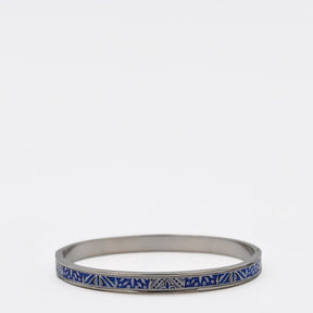 Bracelet en métal aux motifs azulejos bleus I Bijoux fantaisie portugais Bracelet "Azulejos"