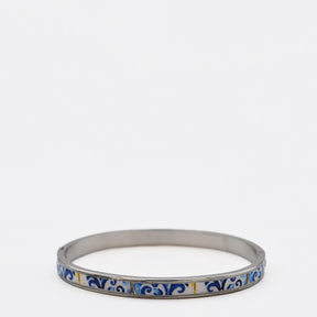 Bracelet en métal aux motifs azulejos I Bijoux fantaisie portugais Bracelet "Azulejos"