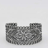 Bracelet manchette en argent I Orfèvrerie portugaise Bracelet manchette en argent oxydé