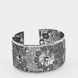 Bracelet manchette en filigrane d'argent I Vente de bijoux en argent Bracelet manchette en argent