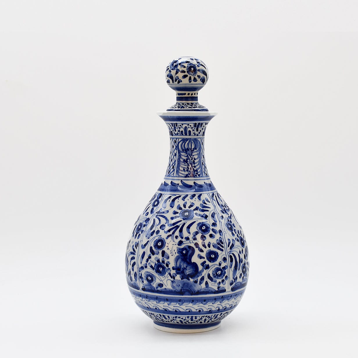 Hand-Painted Coimbra Ceramic Blue Pitcher – Traditional Portuguese